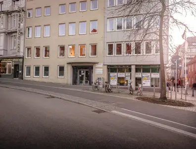 Häuserzeile in der Burgstraße