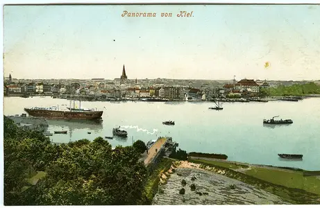 Kiel auf einer Postkarte um 1902